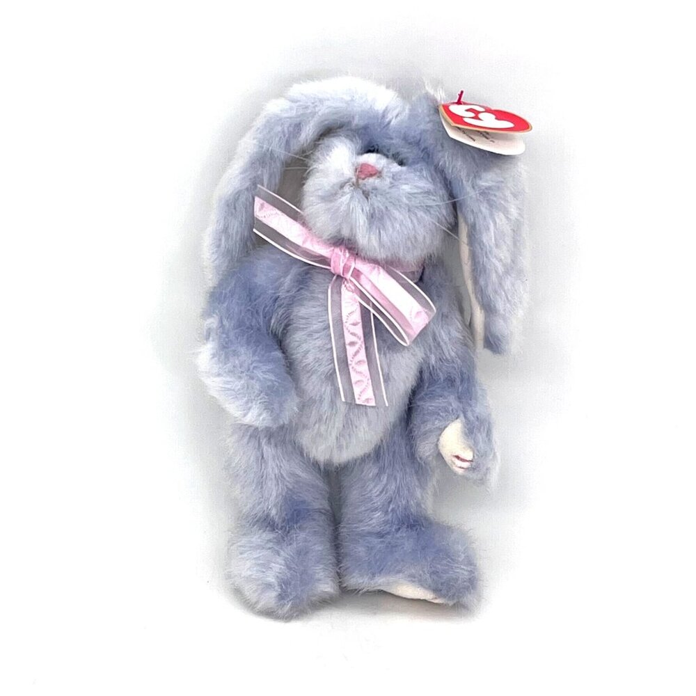 Ty Attic Treasures Collection Azalea Easter Bunny Hare Plush Vintage 1993 Blue